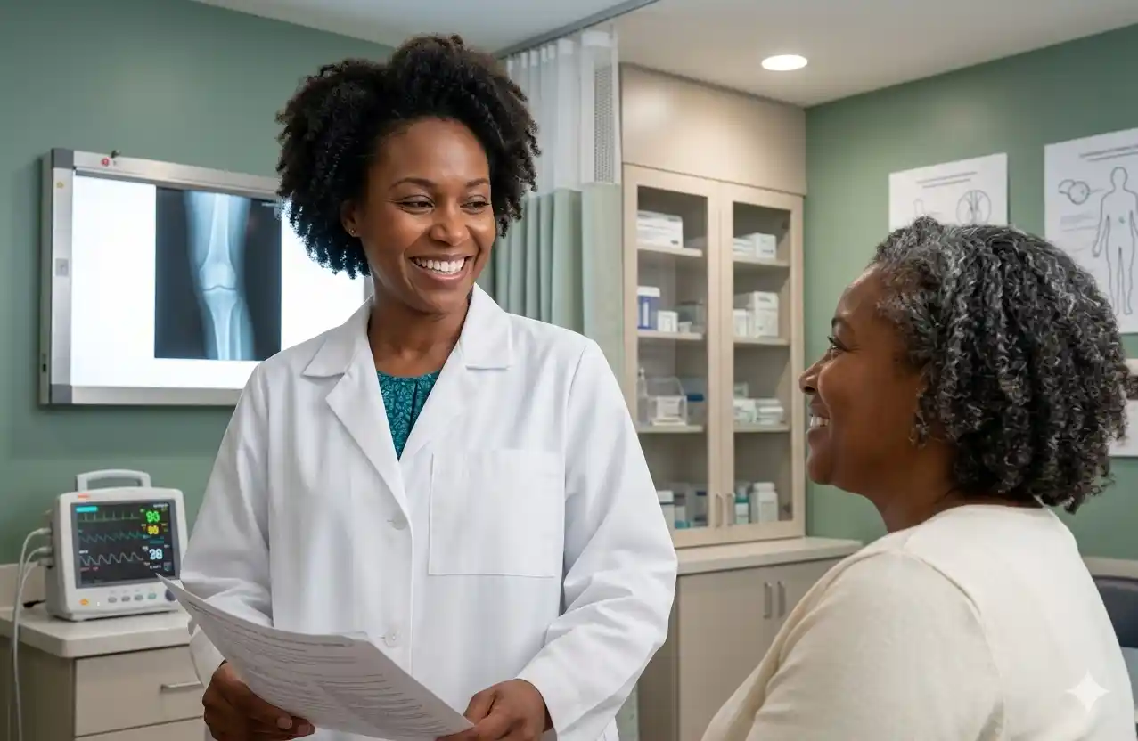 Medical professionals in hospital